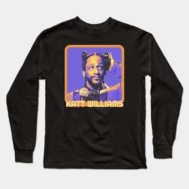 Katt Williams vintage retro style Long Sleeve T-Shirt by Crocodile Store